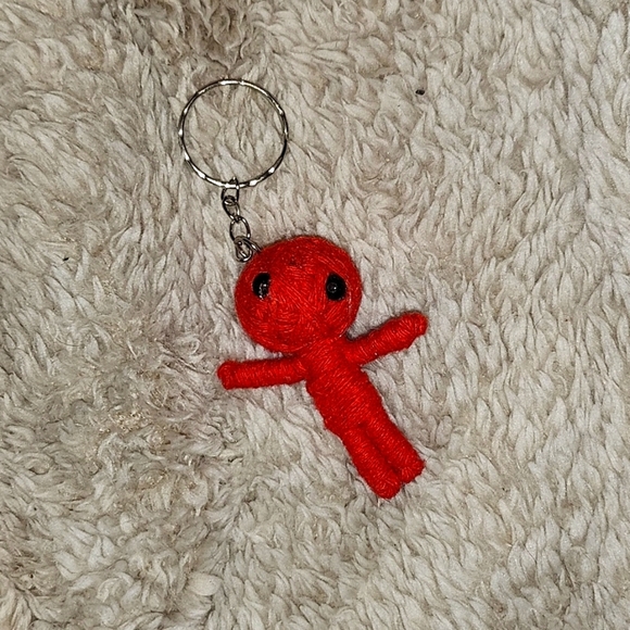 Red Voodoo Doll Keychain - Picture 1 of 5